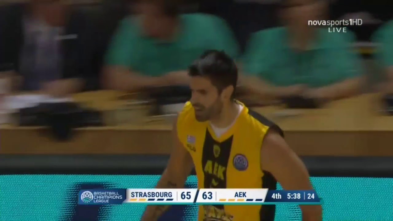 Ντούσαν Σάκοτα 4/4 τρίποντα στο 4ο Δεκάλεπτο vs Strasbοurg