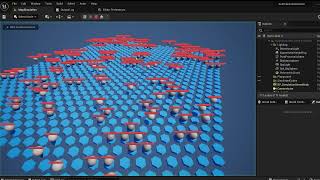 Auto battle on hex grid