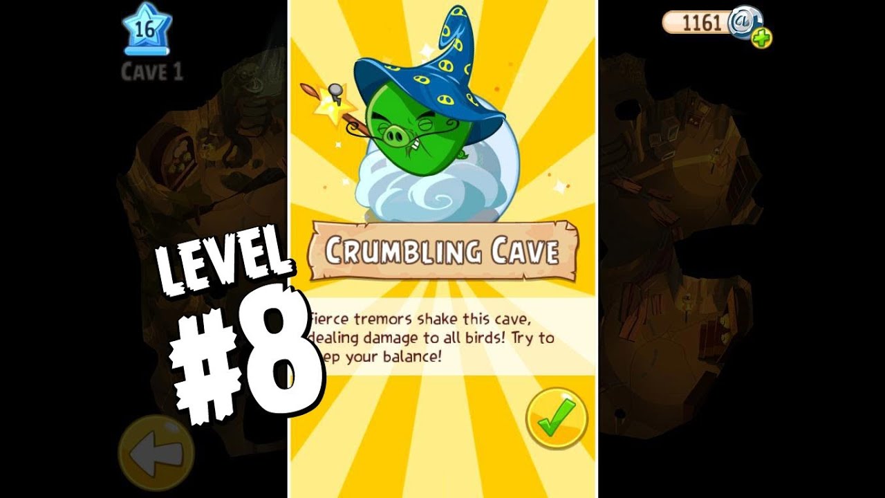 Angry Birds Epic Cave 1 Shaking Hall Level 8 Walkthrough