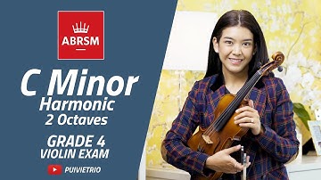 ABRSM : Grade 4 | C Minor Harmonic - 2 Octaves | Scale & Arpeggio | Violin Exam