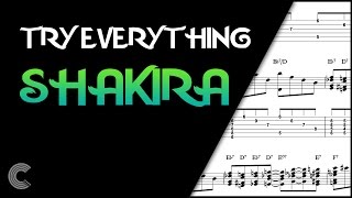 Soprano Sax - "Try Everything" - Shakira Sheet Music, Chords, and Vocals