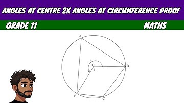 Angles at Centre 2x Angles At Circumference Proof | Grade 12 Maths Paper 2