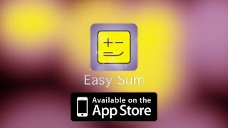 Easy Sum FREE iOS App for calculating list of numbers, bill calculator screenshot 1