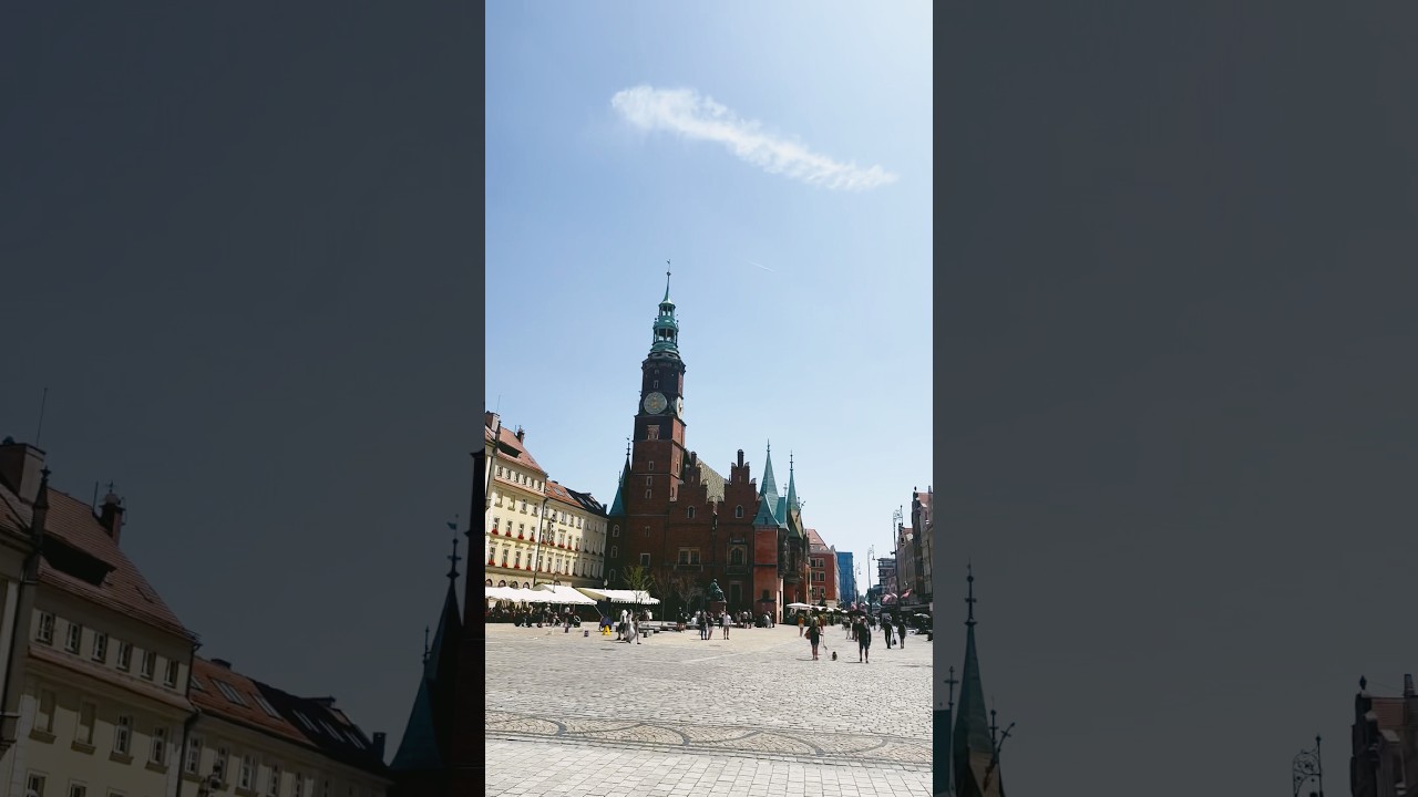 Неожиданная прогулка в центре города Wroclaw. 