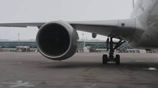 Airbus A350 Engine start up at the Gate