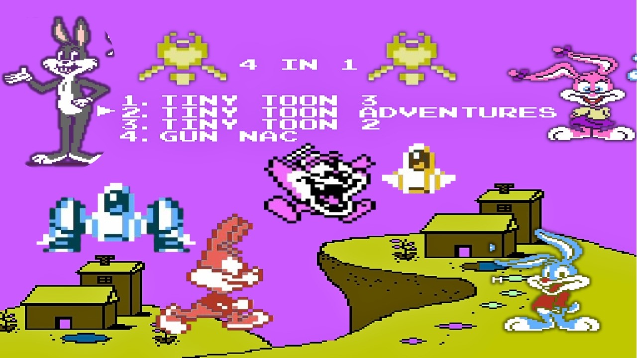 Classic 8-Bit Fun! NES 4 in 1 Old School Gaming