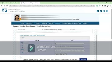 How to Update Name, Civil Status in SSS ONLINE (Member Data Change Request)