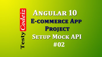 #Angular 10 project| #E-commerce Application in angular 10 |setup mock API in angular Scratch Projec