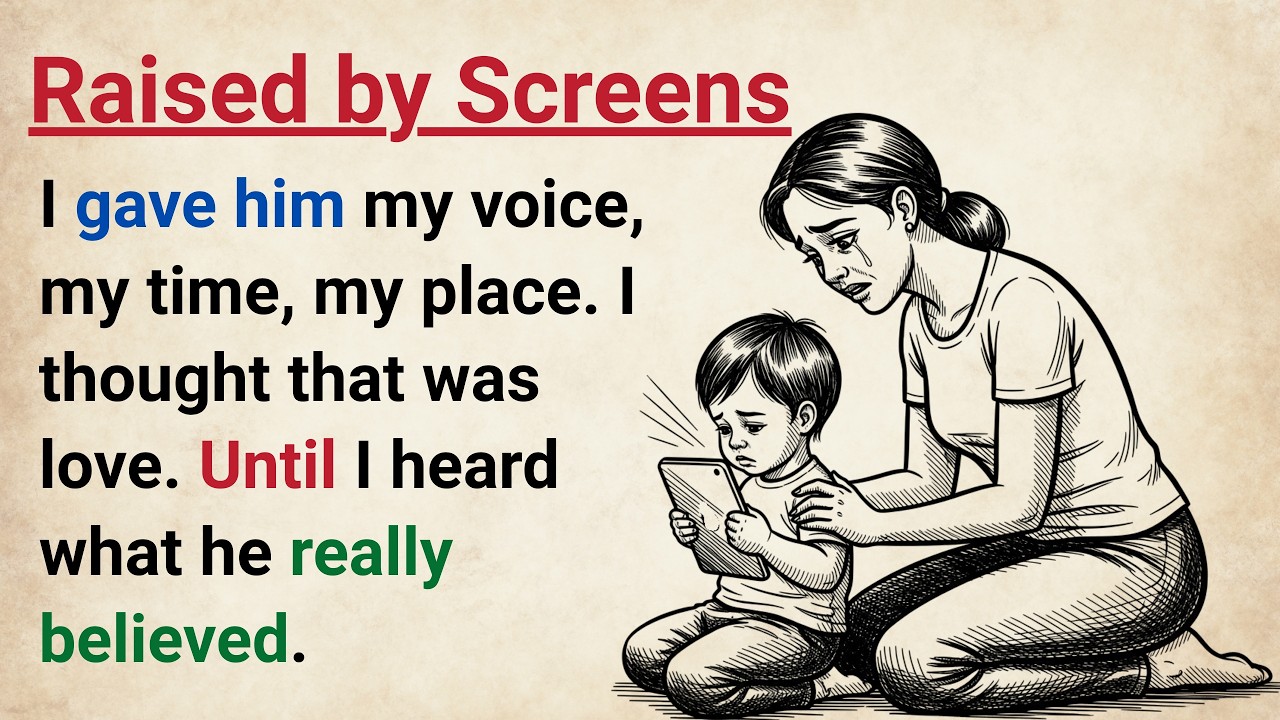 Learn English With Story 🔥 Raised by Screens | Level 3 English Listening Practice