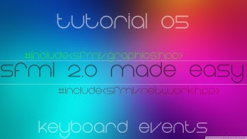 C++ Sfml 2.0 Made Easy Tutorial 5 - Keyboard Events