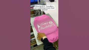 DTF transfers can customize almost any fabric effortlessly!🐶🫶