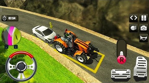 Real Tractor Pulling Simulator - Heavy Tractor Trolley Cargo Game - Android Gameplay