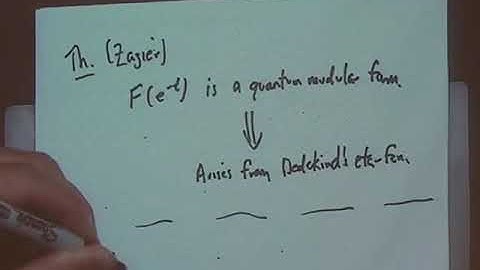 Harmonic Maass forms, mock modular forms, and quantum modular forms (Ken Ono) 3-4