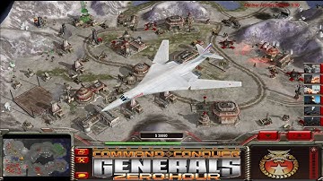"Tupolev Tu-160" China Arty  2 vs 4 Hard AI | Command & Conquer Generals Zero Hour Mod
