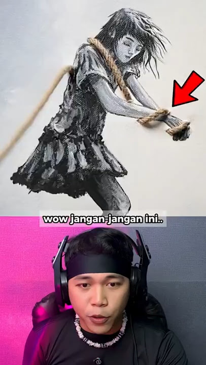 This Genius Artist Gave a Hole to His Painting But The Ending Was Good 😱 #shorts