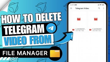 How to Delete Telegram Video from Storage | File Manager ✅