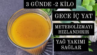 3 GÜNDE 2 KİLO VERDİREN ,METEBOLIZMAYI HIZLANDIRAN YAĞ YAKTIRAN ZERDEÇALLI ÇAY TARİFİ