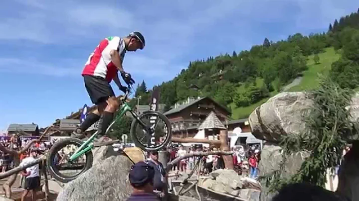 Tom Blaser Trials World Cup Meribel Stone Section ...