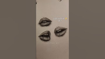 How to draw lips ✨️ pt.1 #drawing #lips #tutorial #howtodraw #art