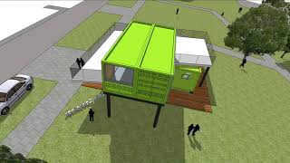 Cafe Container House, 360° view