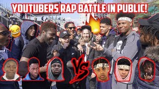 Youtuber Rap Battle In Public Ft. Canking Jtube Kstar Vs Ronzo Barnsey Reubz4K