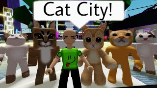 BOBBY AND EL GATO IN CAT CITY | Funny Roblox Moments | Brookhaven 🏡RP Resimi