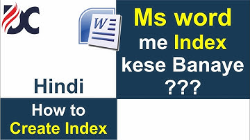 Ms Word me Index ko Kese Set Kare? || Index ko Kese Create Kare Hindi