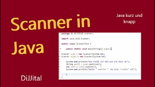 Scanner in Java | Java kurz und knapp