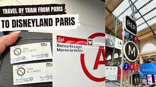 How to TRAVEL by TRAIN from Gare Du Nord PARIS to DISNEYLAND PARIS for €5 one way - February 2024