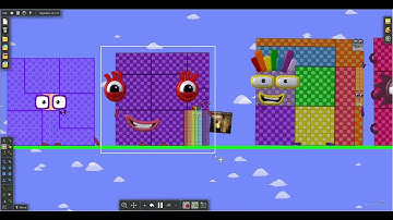 Numberblocks Square Club Battle 5 in Algodoo (No Sound)