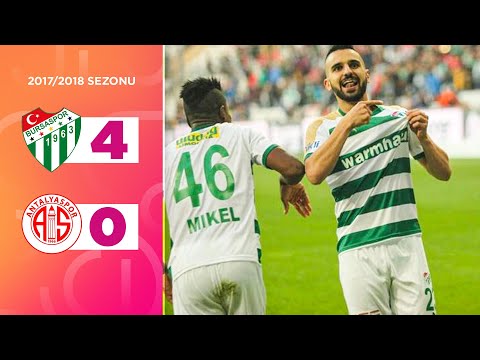 Bursaspor (4-0) Antalyaspor | 2017/2018 | Maç Özeti