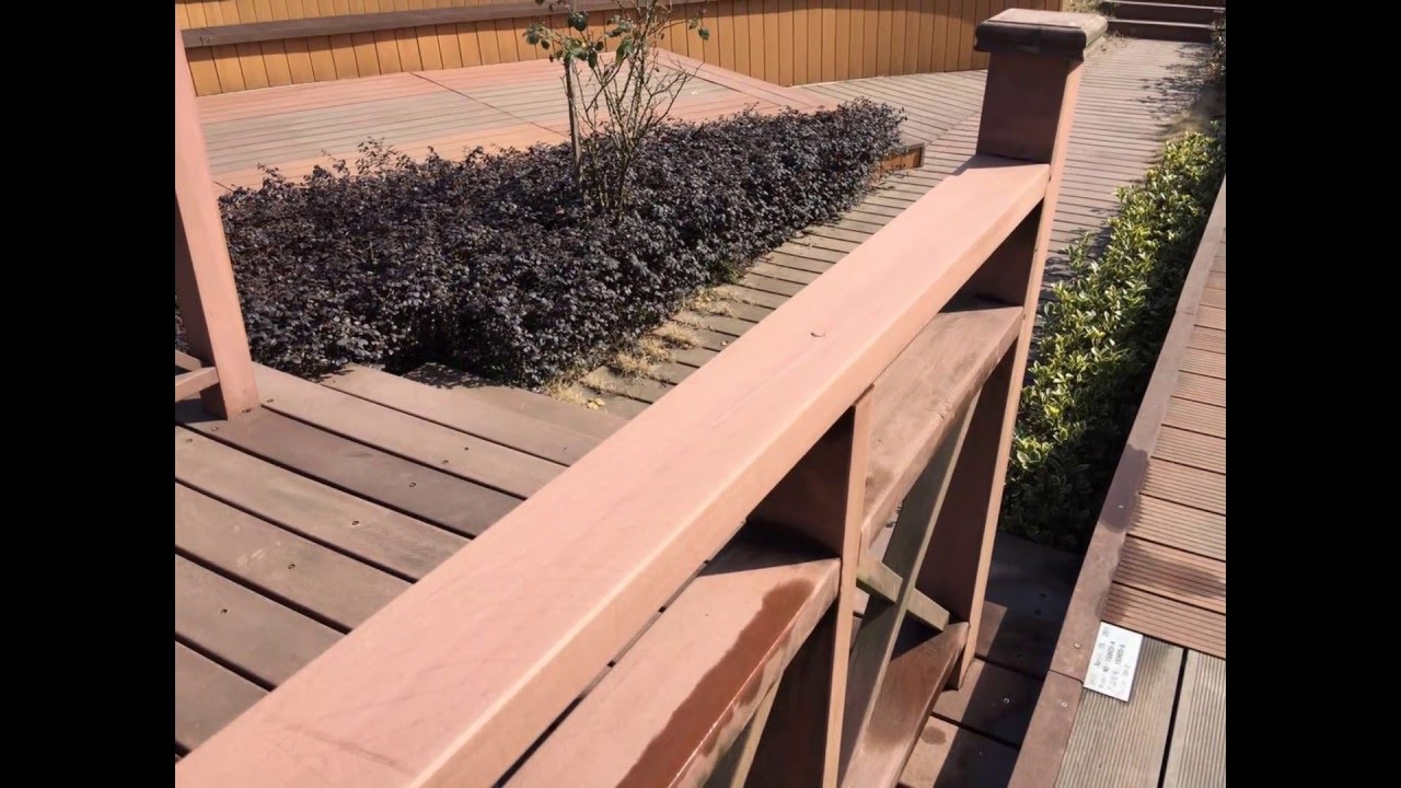 How to clean the WPC outdoor railing? - YouTube