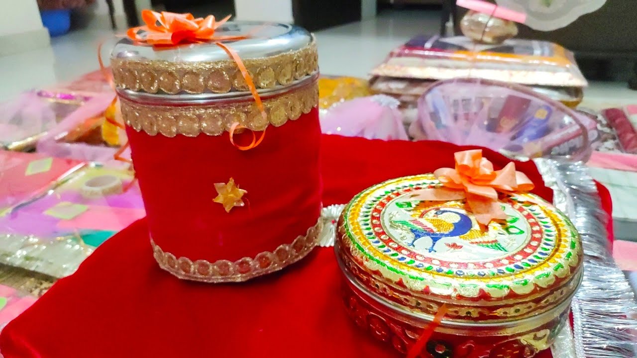 Steel Dabba Decoration for engagement &wedding.#forwedding #decrationidea  #leteststeelboxdecoridea