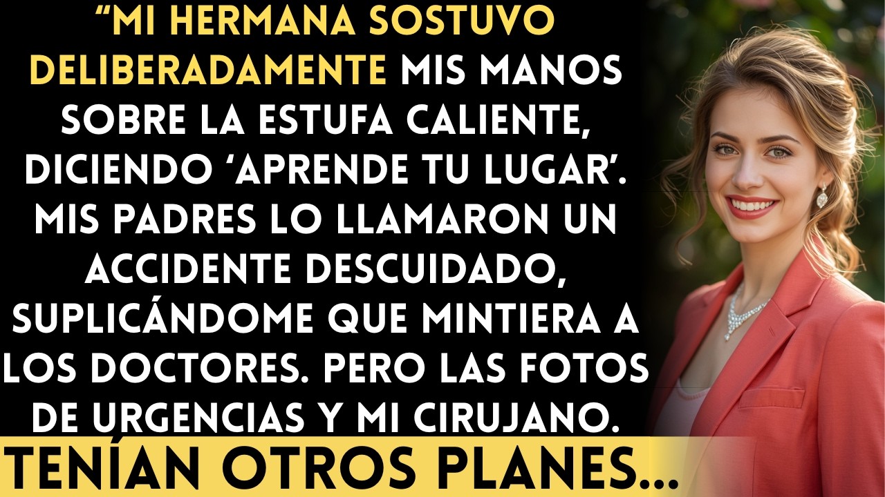 Mi hermana me quemó las manos — mi familia lo llamó ‘descuidado’. Las fotos de urgencias contaron…