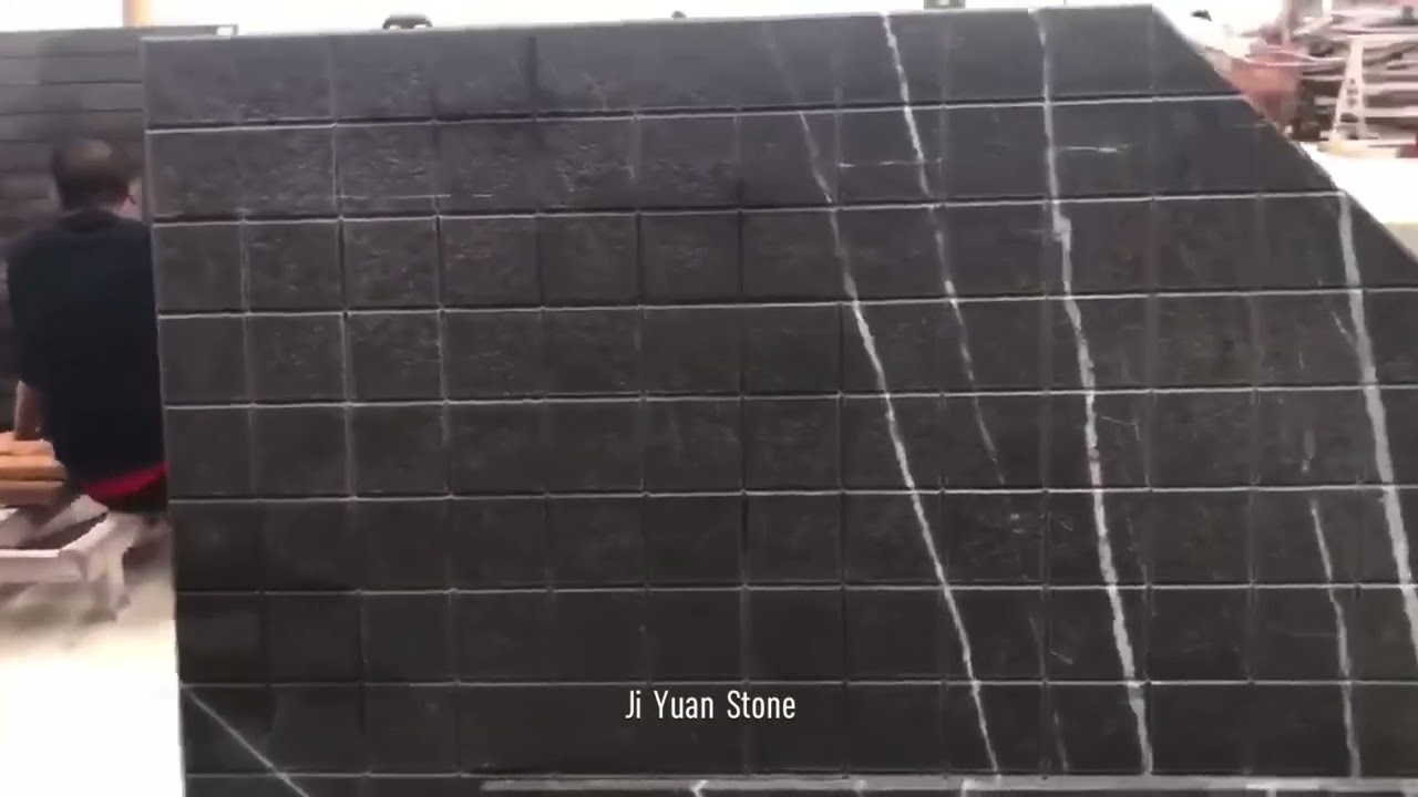 Pietra grey marble leather finish tiles supplier