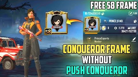 How To Get Free Season 8 Conqueror Frame in Pubg Mobile Lite | Free Season 8 Conqueror Frame