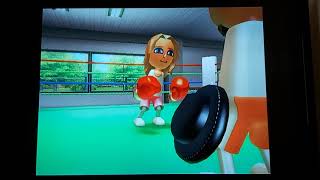 Wii Sports - Boxing Training - Throwing Punches - Araceli Vs Barbara Vs Annie Vs Rie