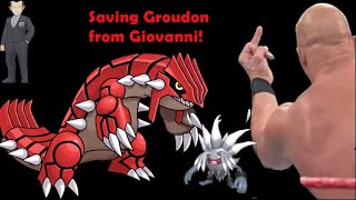 Saving Groudon from Giovanni in Pokémon Go!