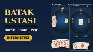 Batak Ustası – İnternetsiz Batak, İhale ve Pişti | Ücretsiz Kart Oyunu screenshot 5