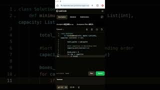 Apple Redistribution into Boxes | Leetcode Daily Challenge | python programming | Coders Point