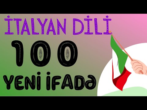 🇮🇹 İtalyan dilində 100 ifadə || Italyan dili #4