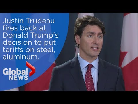 Trudeau announces retaliatory "dollar for dollar" sanctions against the U.S.