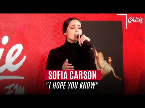 SOFIA CARSON "I Hope You Know" en live sur Chérie FM