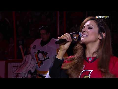 Krista Jane sings National Anthems at Canadian Tire Centre