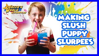 Making Slush Puppy Slurpees! Delicious Summer Drinks Anyone Can Make!!!