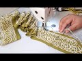 Front Panel पर Samosa Lace से बनाएं Kurti का खूबसूरत डिज़ाइन /Beautiful Front Panel Design for Kurti