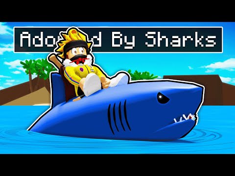 ADOPTED By SHARK Family in Roblox! (Brookhaven RP)
