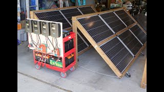 My Portable DIY Home Solar Powered Battery Backup System for in Case the Grid Goes Down...