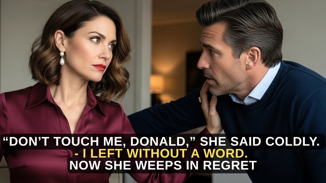 “Don’t Touch Me, Donald,” She Said — I Left Without a Word. Now She Weeps in Regret. Cheating Story