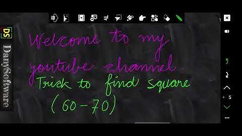 trick to find the square of numbers between 60 and 70. #trick  # square #mathstrick